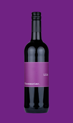 Rotwein Vinosaurier Lila der Rebsorte Cabernet Sauvignon.