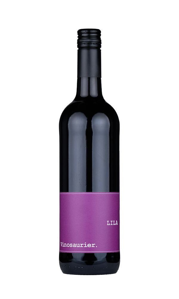 Produktfoto des Rotweins Vinosaurier Lila (Cabernet Sauvignon).