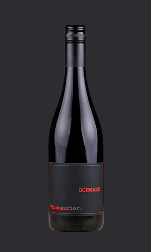 Bild vom Rotweincuvée Vinosaurier Schwarz. 