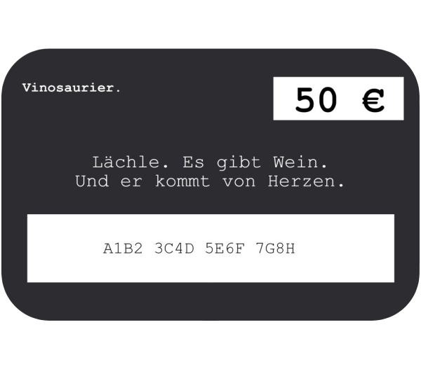 Online-Gutschein mit Gutscheincode über 50 Euro.